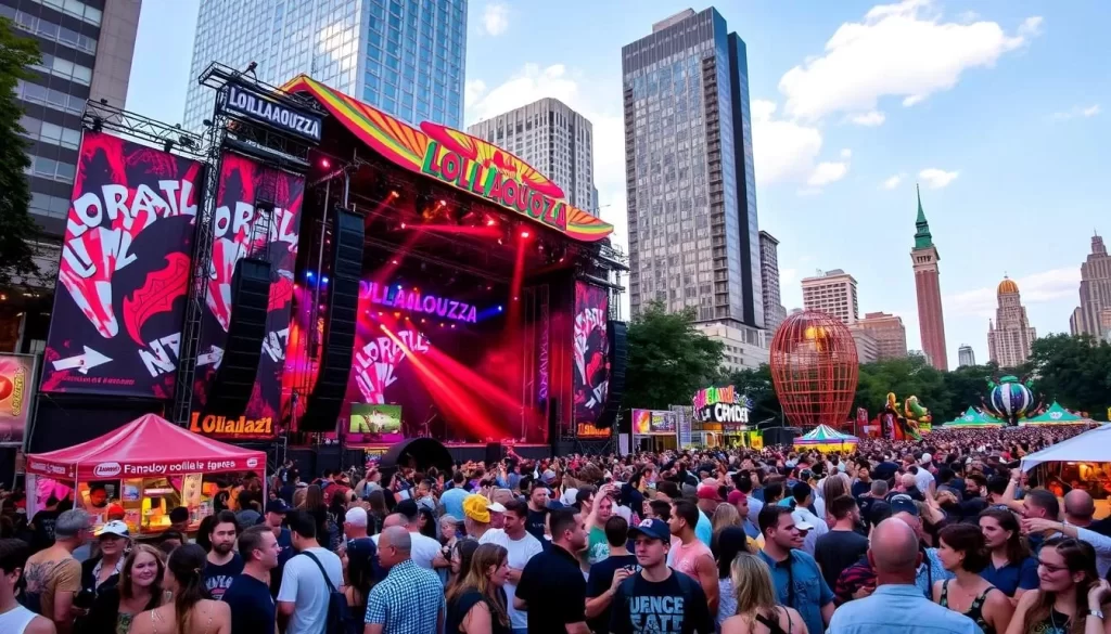 Image of Lollapalooza festival in Grant Park
