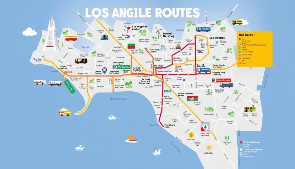 Image of Los Angeles bus routes