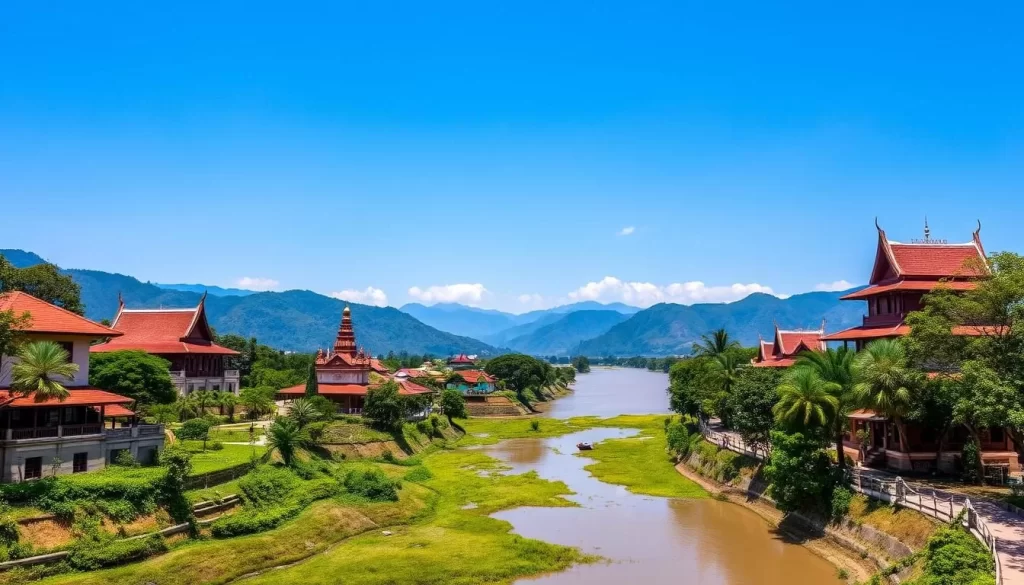 Image of Luang Prabang during the dry season