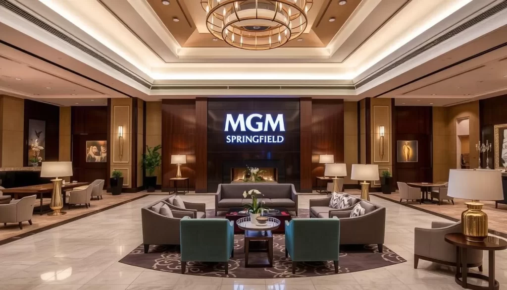 Image of MGM Springfield hotel lobby