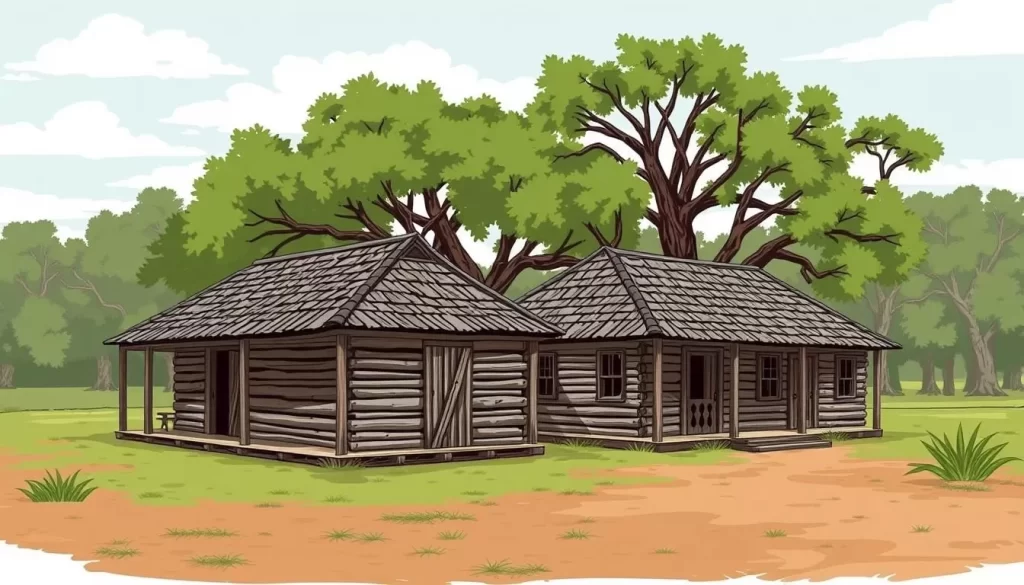 Image of Magnolia Plantation Complex's slave cabins