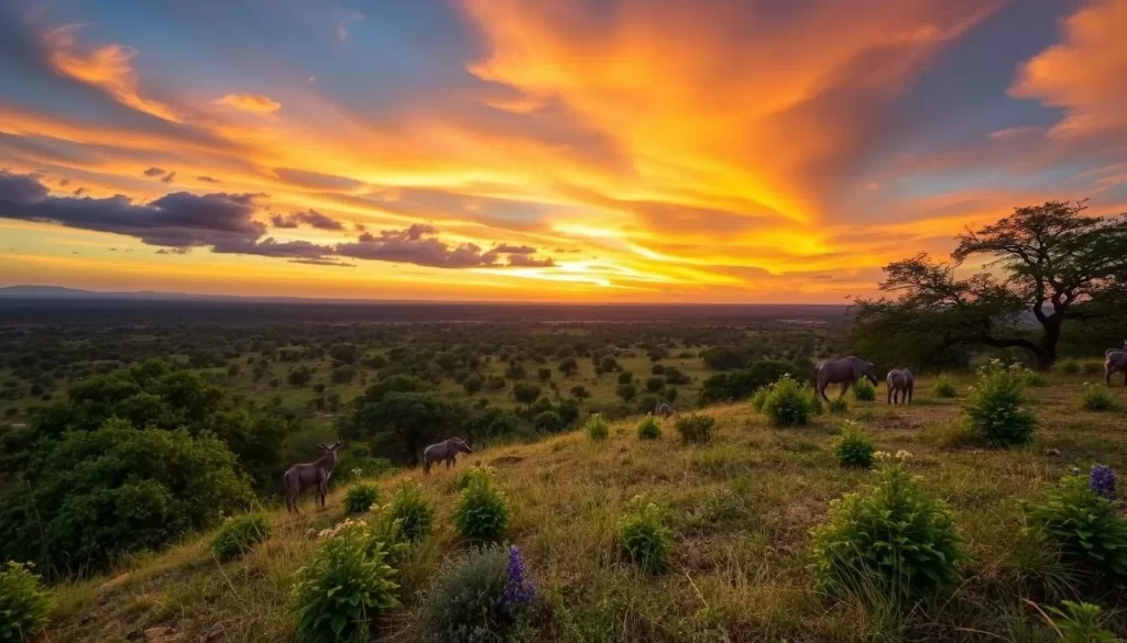 Image of Manyoni Private Game Reserve's landscape and wildlife