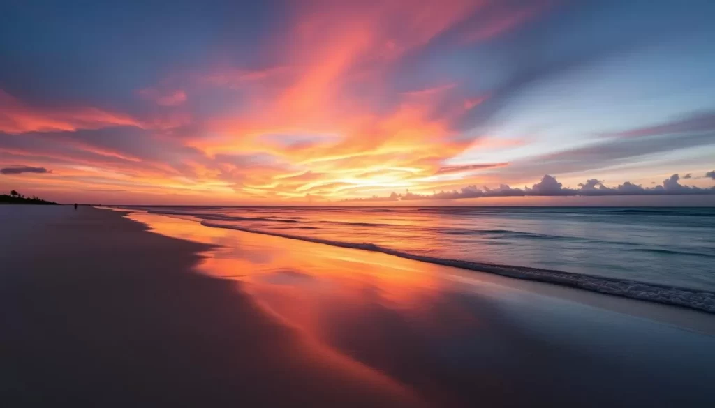 Image of Michamvi Beach with its tranquil ambiance and stunning sunset views