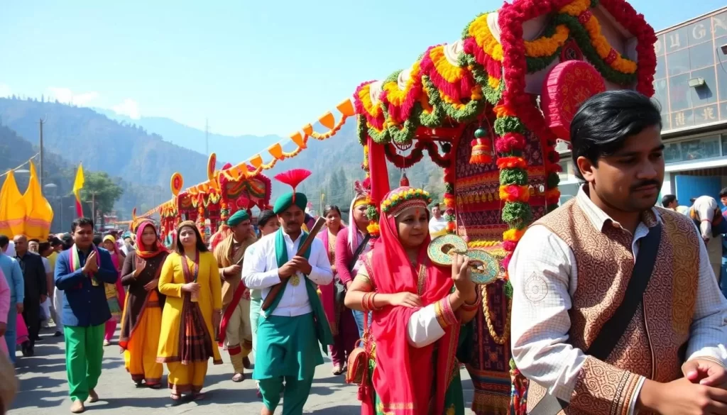 Image of Minjar Fair procession in Chamba