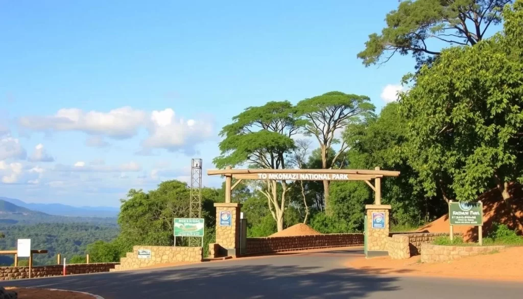 Image of Mkomazi National Park's main entrance