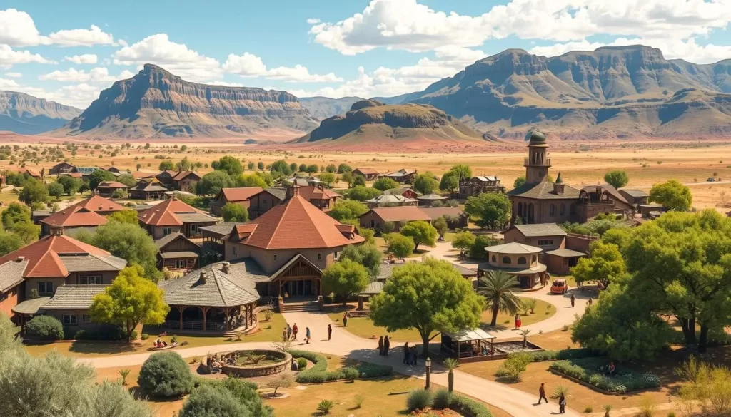 Image of Motseng Village in Sun City, South Africa