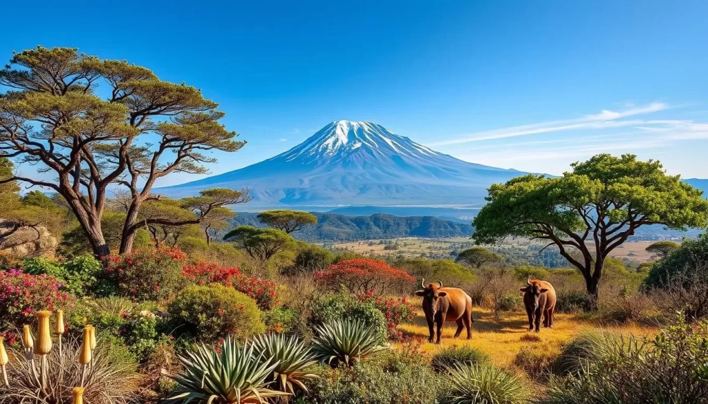 Image of Mount Kenya National Park's diverse ecosystems