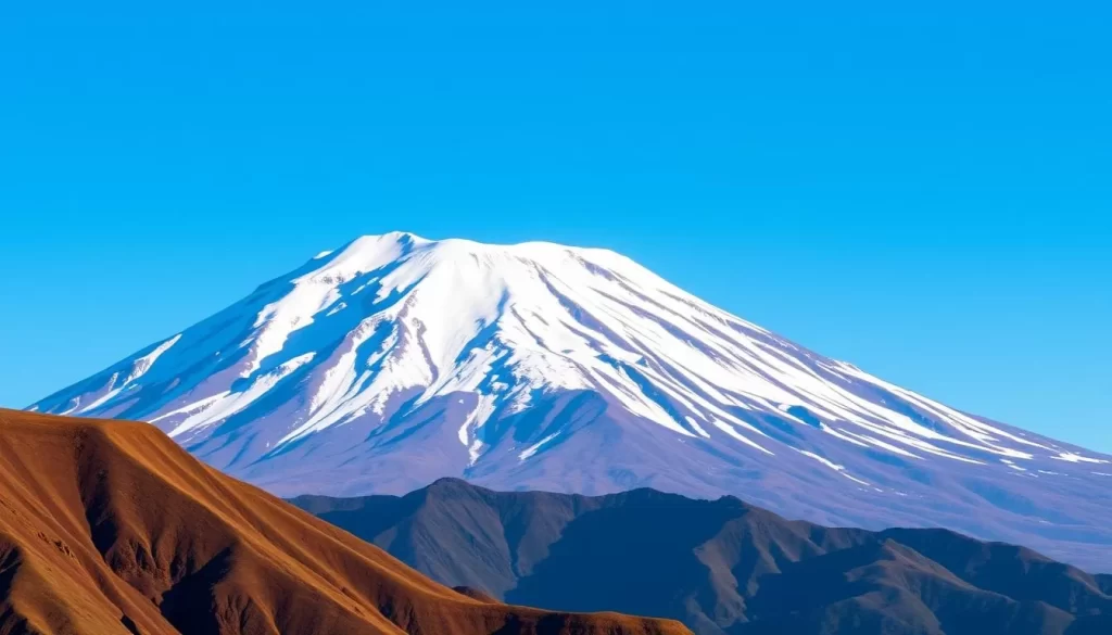 Image of Mount Kilimanjaro's snow-capped peak