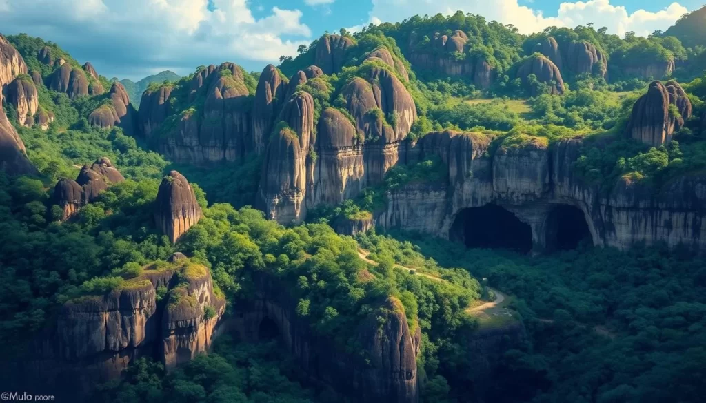 Image of Mulu Caves or the national park's landscape