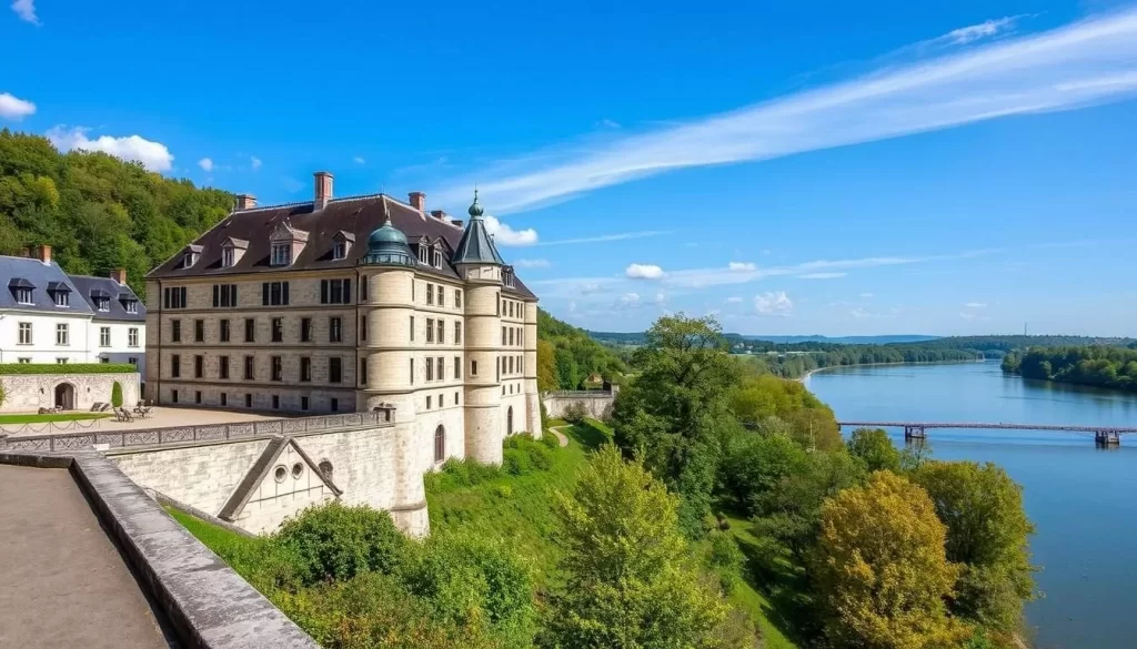 Image of Musée Ducal Bouillon with a view of the Semois River