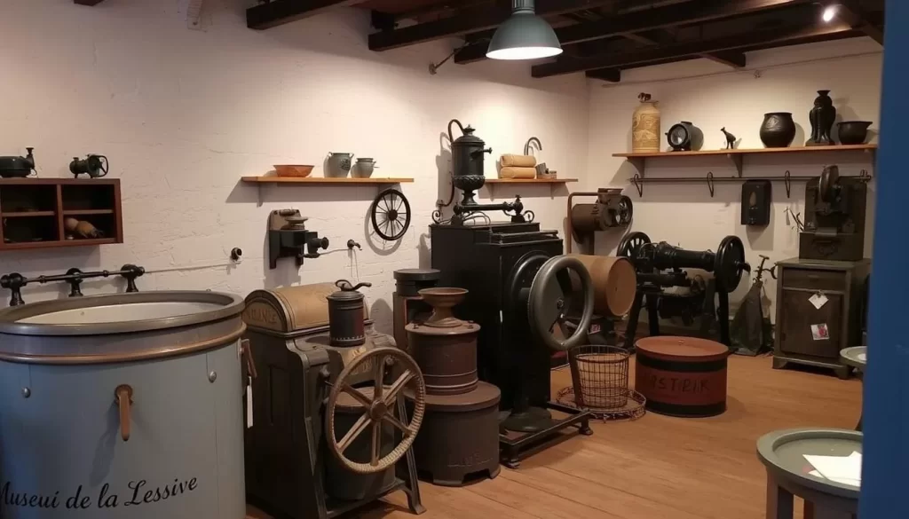 Image of Musée de la Lessive, showcasing antique laundry equipment