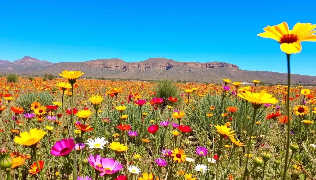 Image of Namaqualand wildflowers in bloom