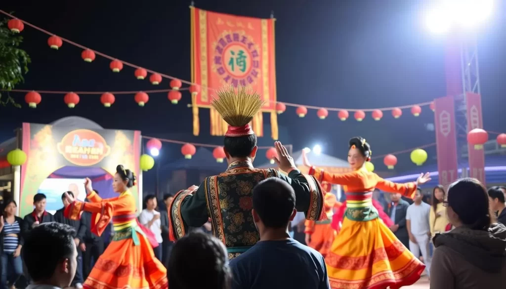 Image of Nantou's indigenous cultural festival with traditional dance performances