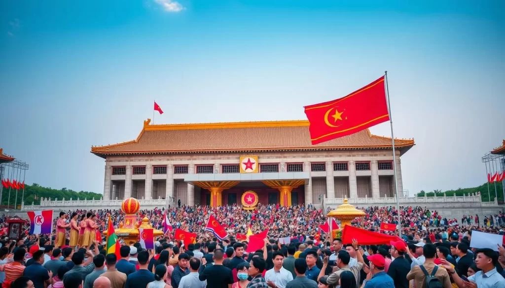 Image of National Day celebrations in Pyongyang