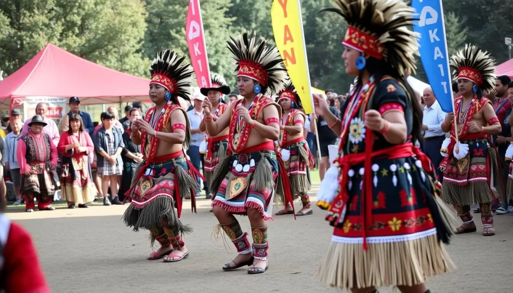 Image of Nyishi tribe members performing traditional dances during Nyokum Yullo Festival