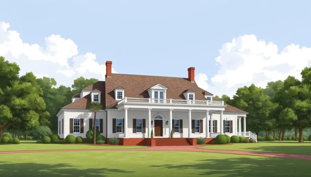 Image of Oakland Plantation's main house