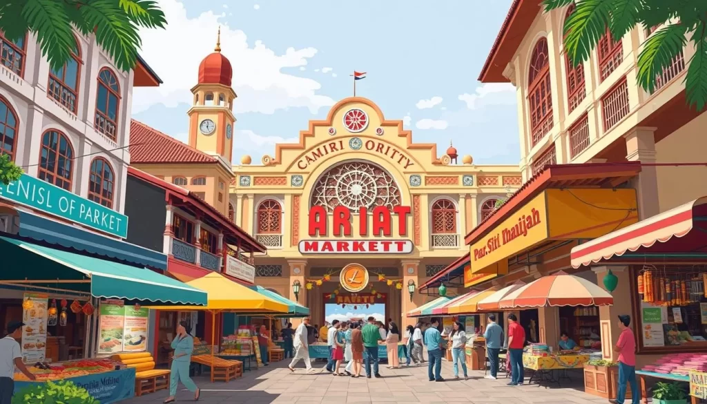 Image of Pasar Siti Khadijah (Central Market) in Kota Bharu, Kelantan