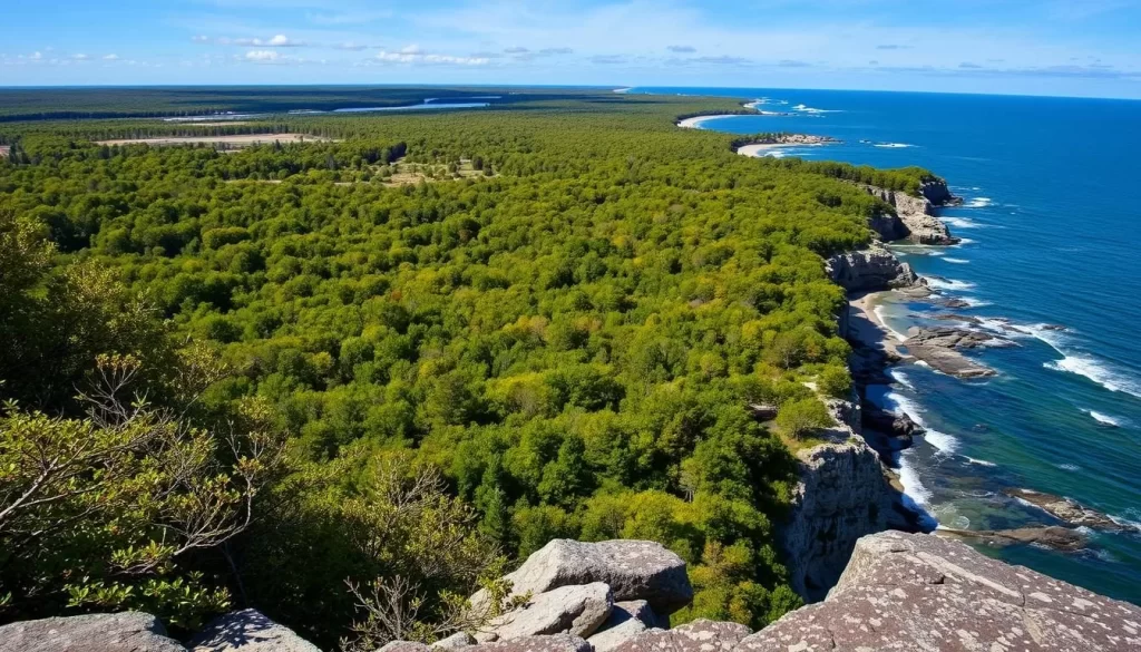 Image of Peninsula State Park's diverse landscape