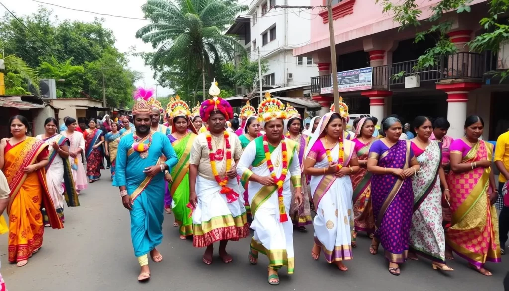 Image of Perla Panduga procession in Telangana