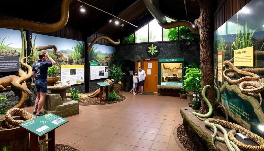 Image of Perlis Snake and Reptile Farm's main exhibition area