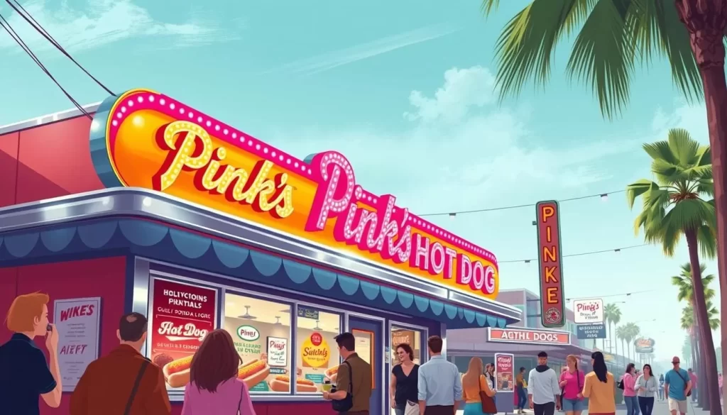 Image of Pink's Hot Dogs in Hollywood