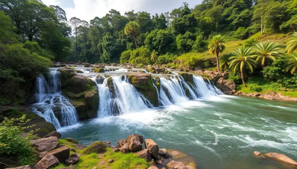 Image of Pykara Falls, a series of cascades on the Pykara River
