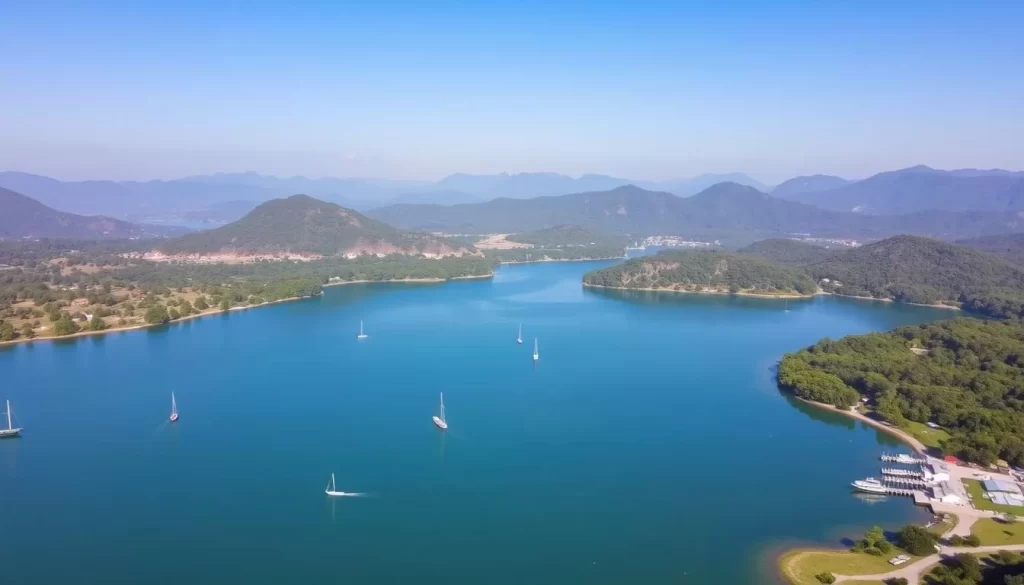 Image of Pykara Lake with boating facilities
