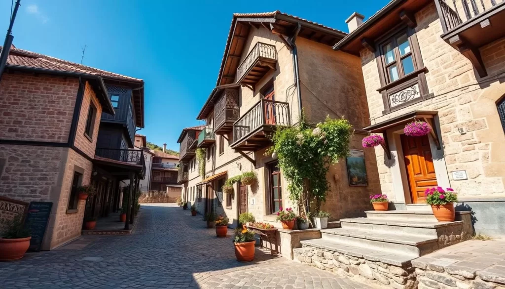 Image of Safranbolu's historic cobblestone streets and well-preserved Ottoman houses