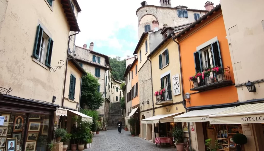 Image of Saint-Paul-de-Vence's medieval architecture and art galleries