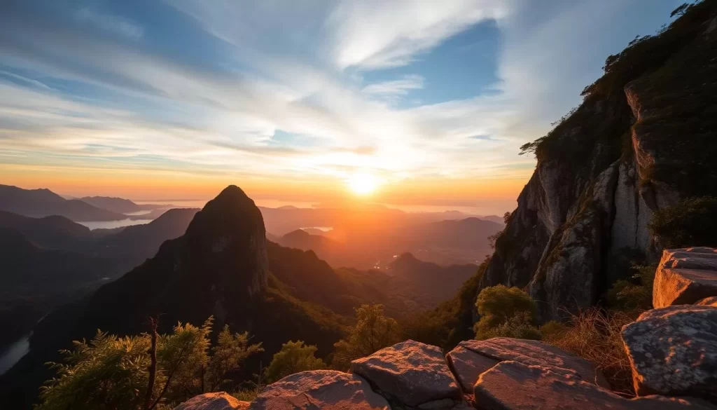 Image of Samet Nangshe Viewpoint at sunrise