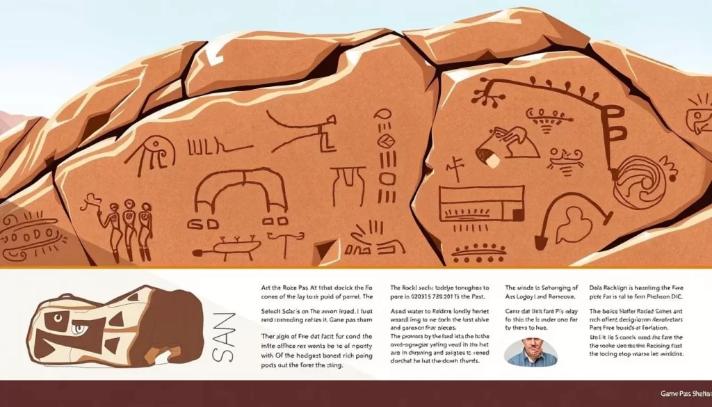 Image of San rock art at Game Pass Shelter
