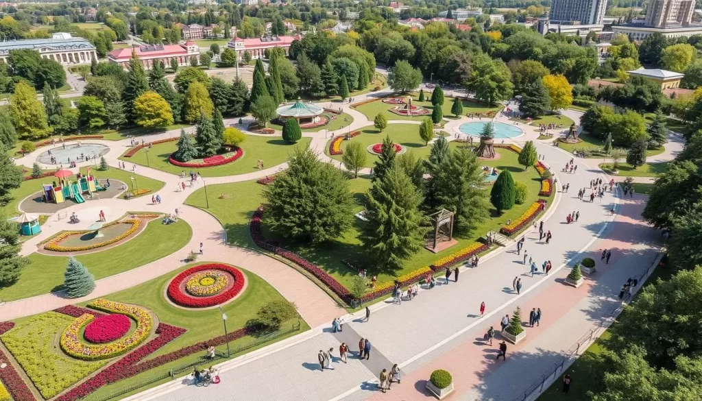 Image of Silesia Park with various attractions