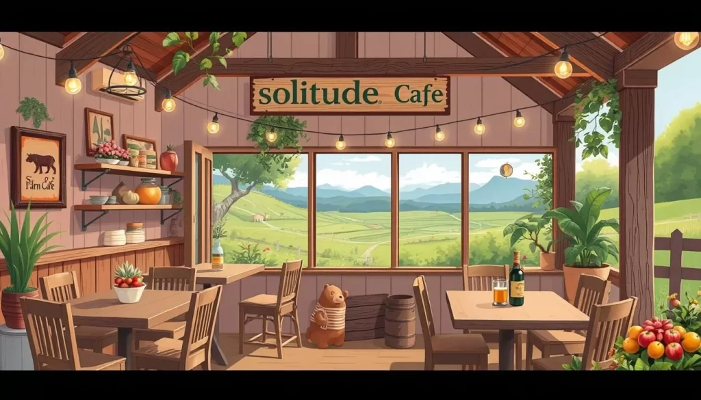 Image of Solitude Farm Café serving farm-to-table meal