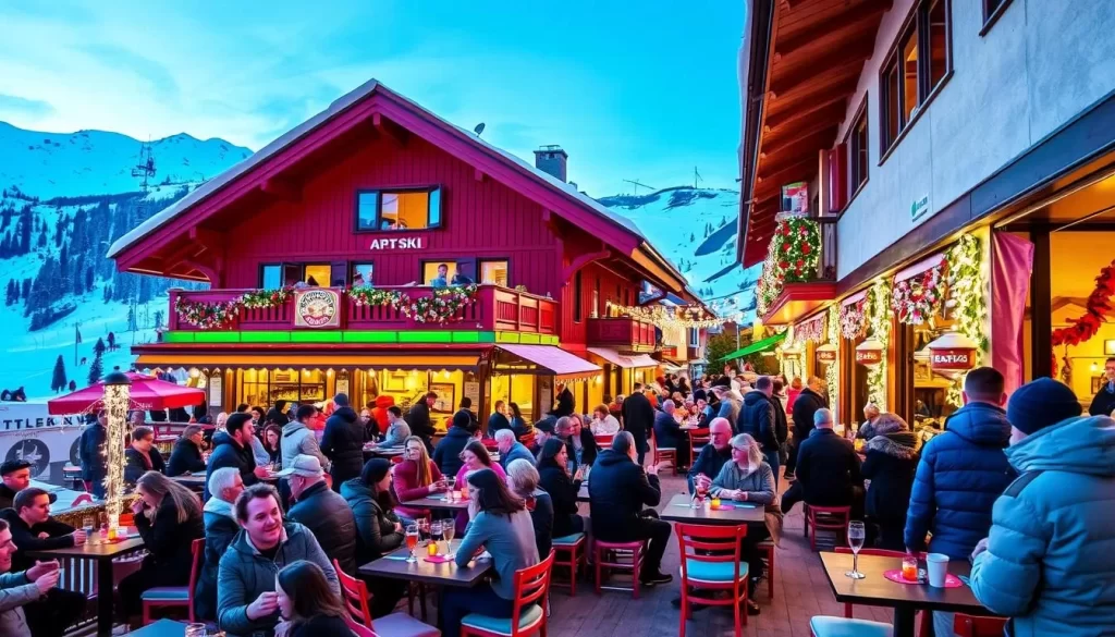 Image of St Anton am Arlberg's vibrant après-ski scene