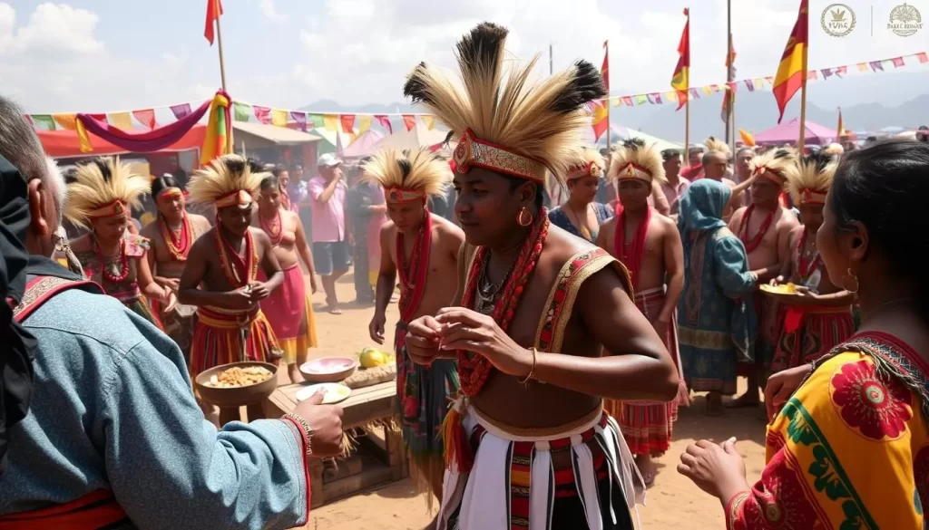Image of Sumi tribe celebrating Tuluni with traditional dances and feasting