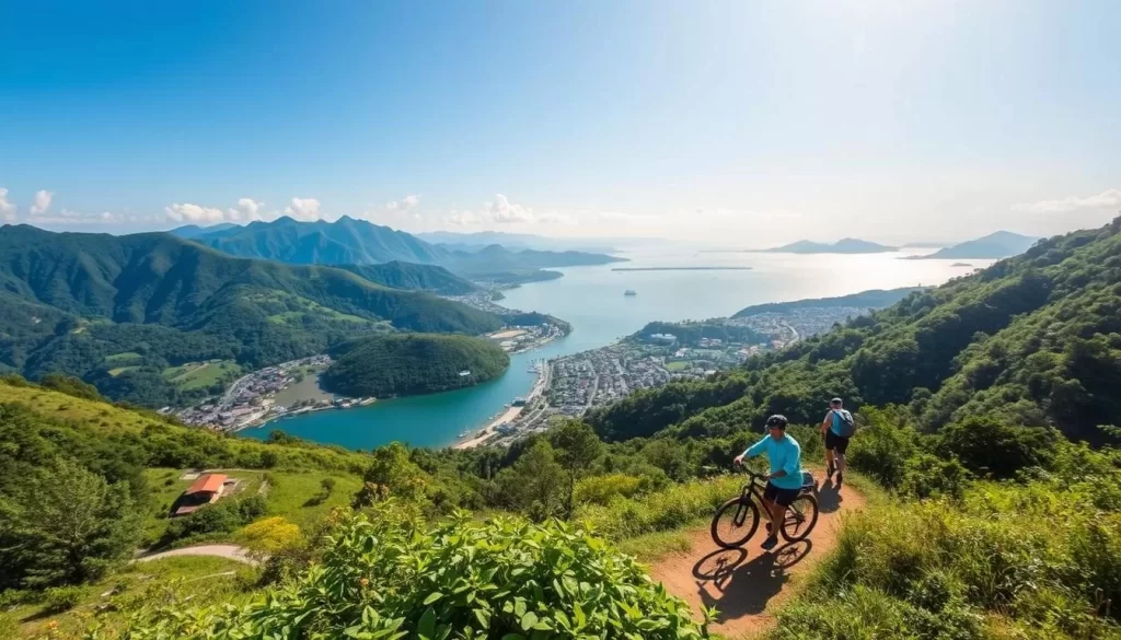 Image of Taitung's diverse landscape with various outdoor activities