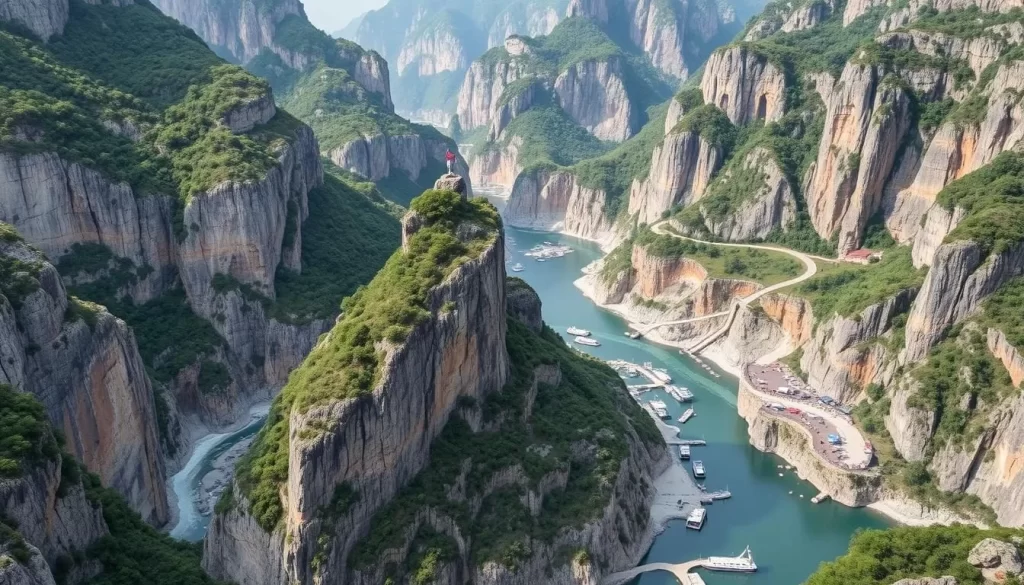 Image of Taroko Gorge after the 2024 earthquake