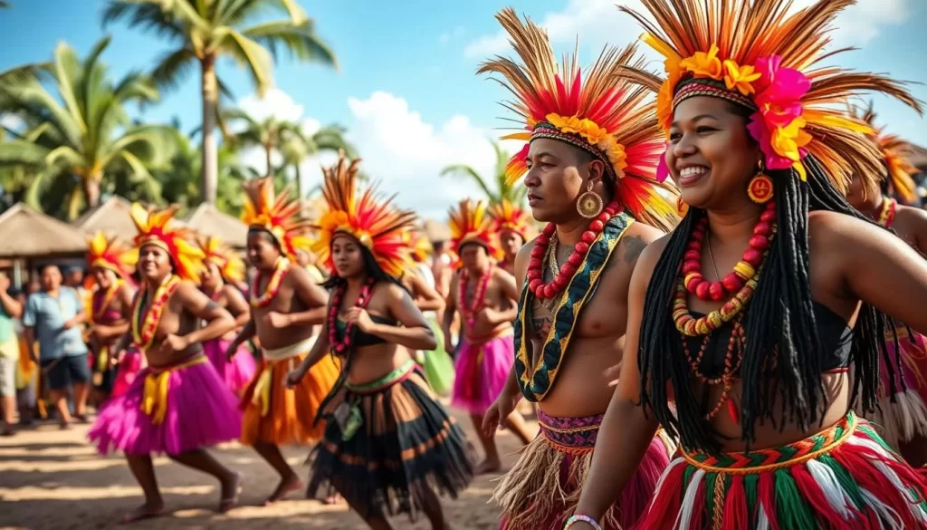 Image of Te Kaimatoa Festival in Kiribati, showcasing traditional dances and performances