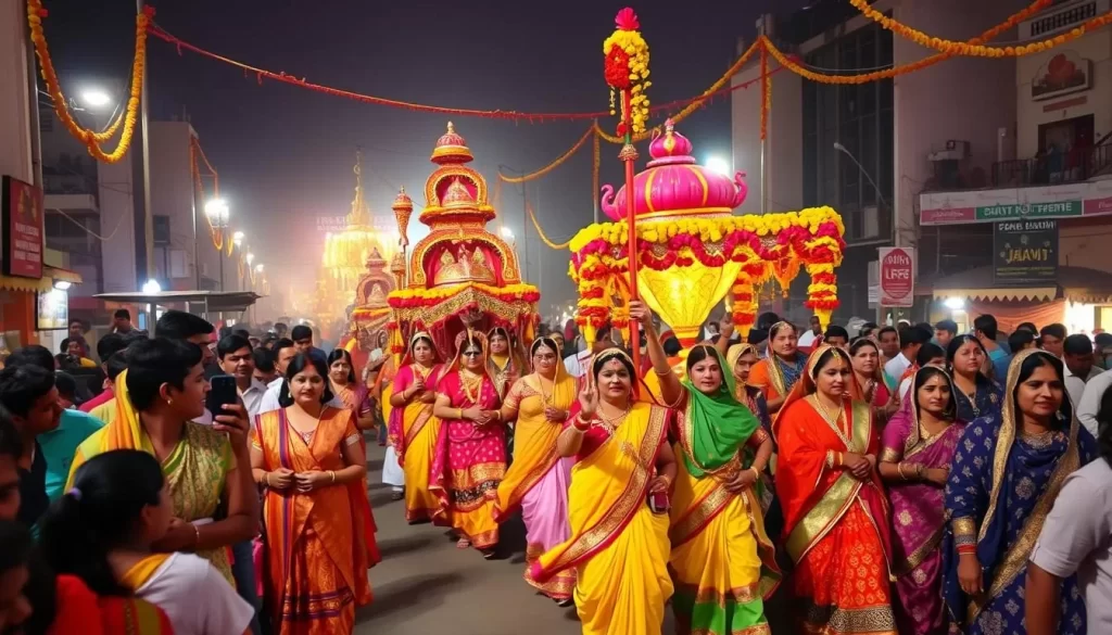 Image of Teej Festival procession in Jaipur
