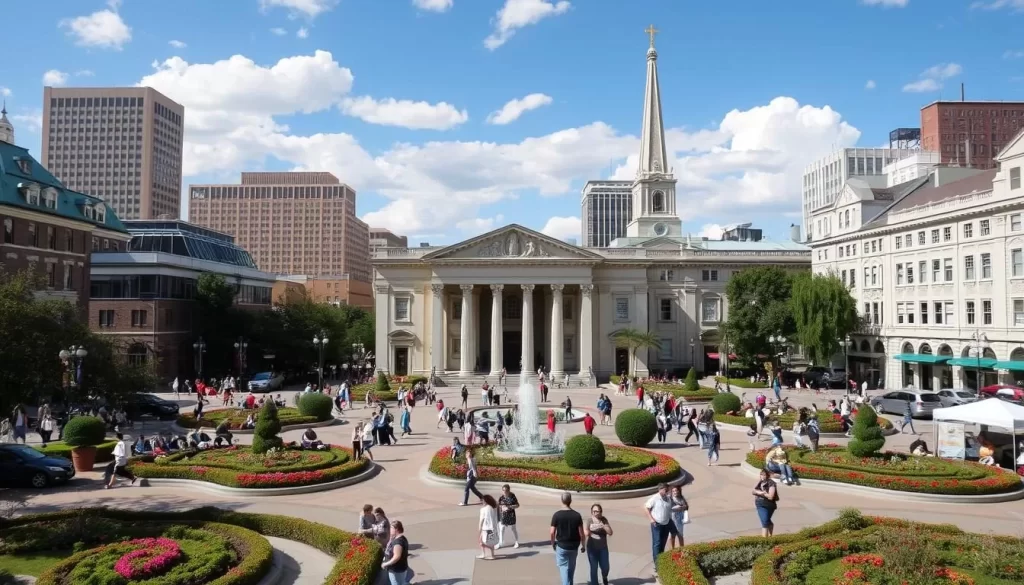Image of Temple Square in downtown Salt Lake City