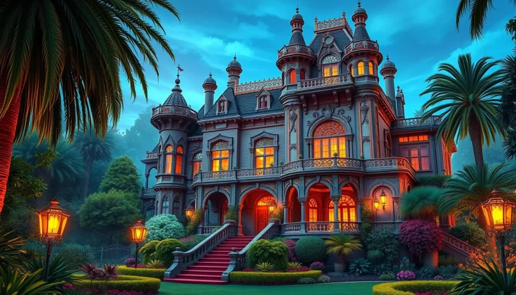 Image of The Magic Castle's Victorian mansion in Hollywood