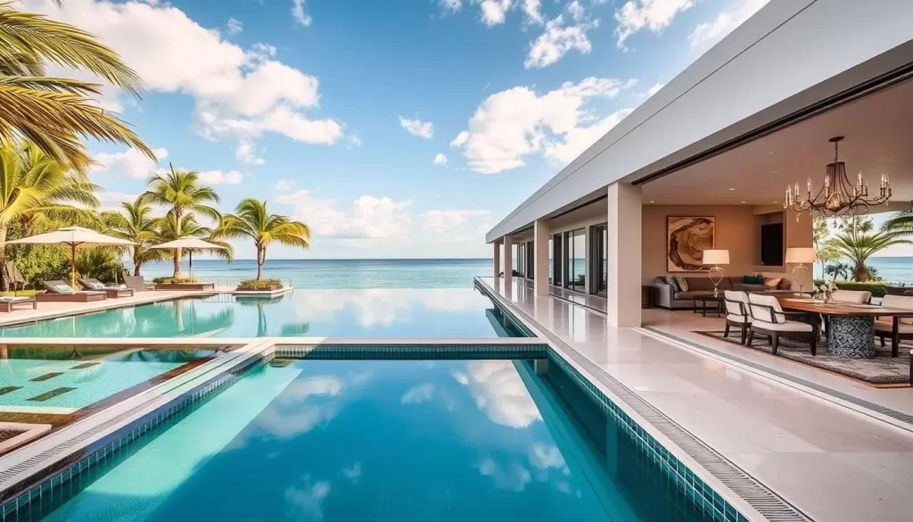 Image of The Mulberry's luxurious pool area and spacious rooms