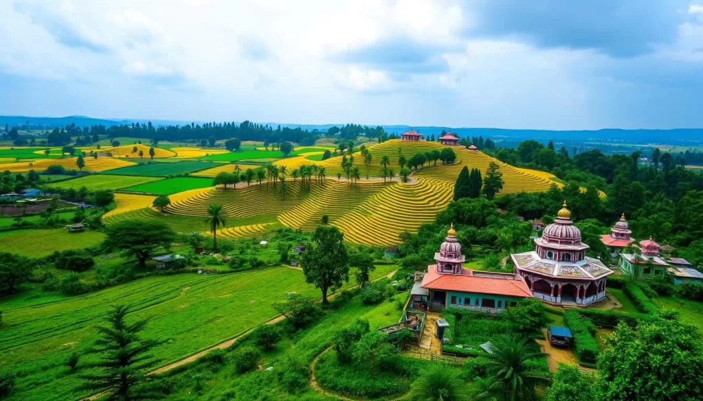 Image of Tripura's landscape during the best travel season