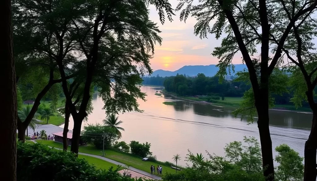 Image of U Inchantree Kanchanaburi Hotel with a serene view of the River Kwai