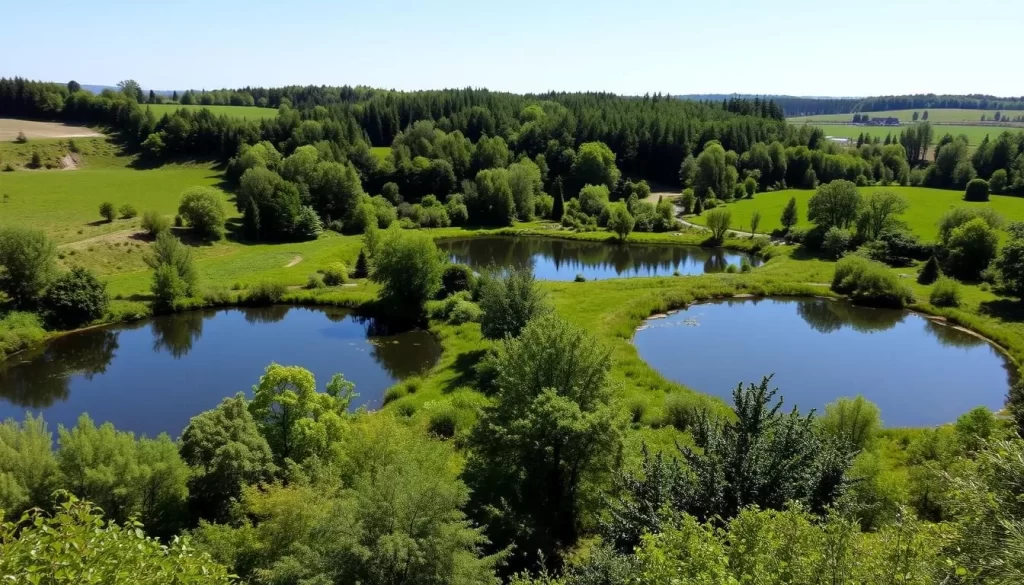 Image of Valley of Three Ponds in Katowice, Poland