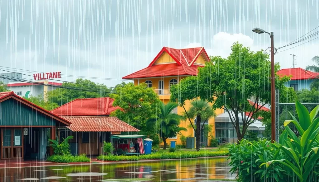 Image of Vientiane's weather during the wet season