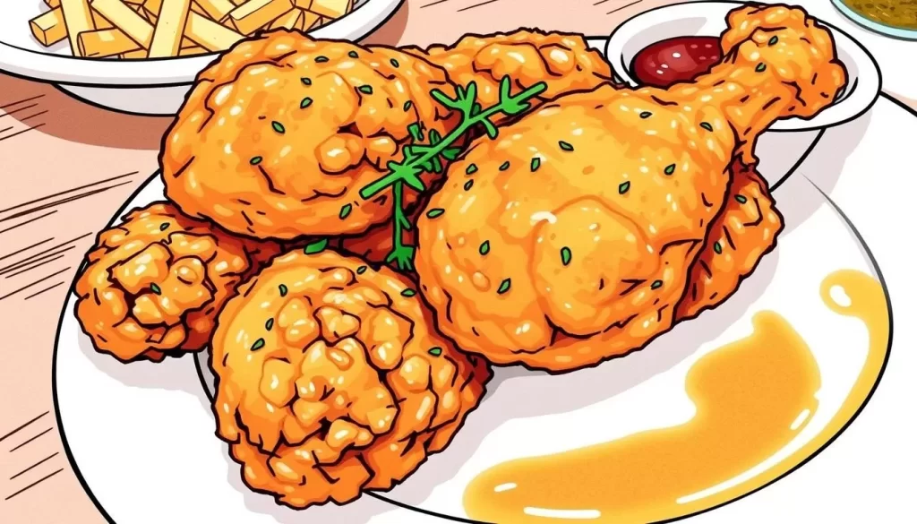 Image of Walnut Hills Restaurant's fried chicken