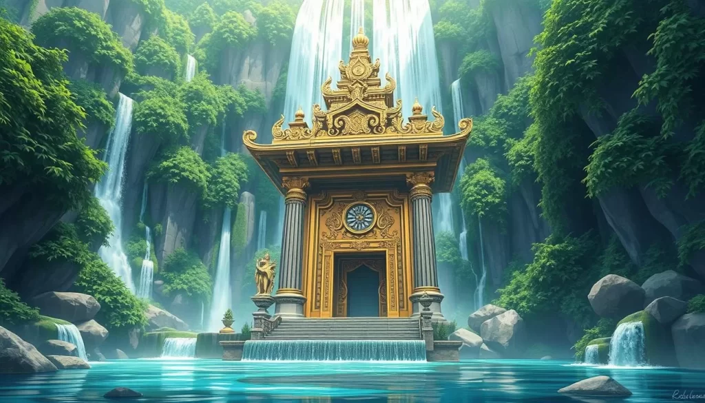 Image of Waterfall Temple's entrance