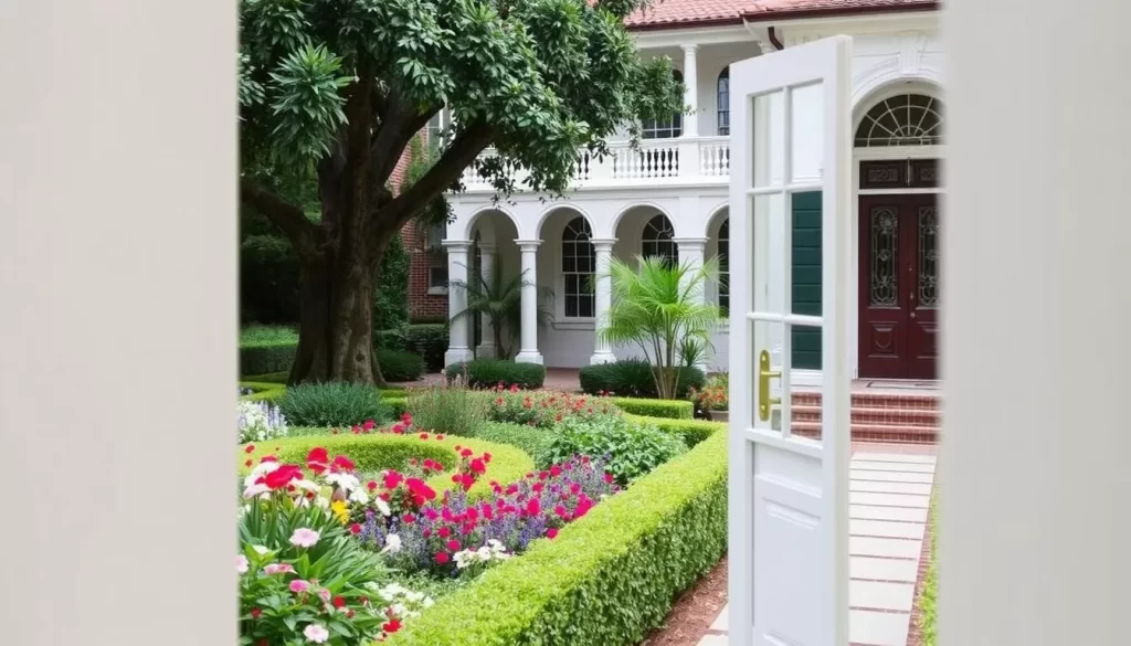 Image of William Paca House with its beautifully restored gardens