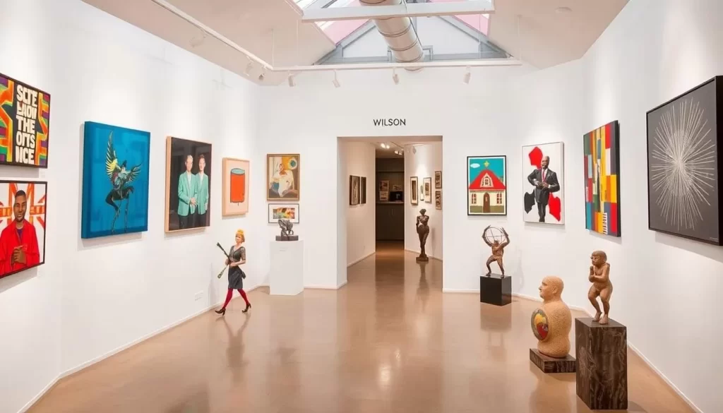 Image of Wilson Shaft Gallery's interior with contemporary art exhibitions